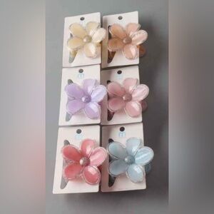 Floral Hair Clip - Pastel Colors (choose color)